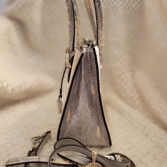 Michael Kors Metallic Faux Snakeskin Purse Crossbody Animal Print - Picture 11 of 13